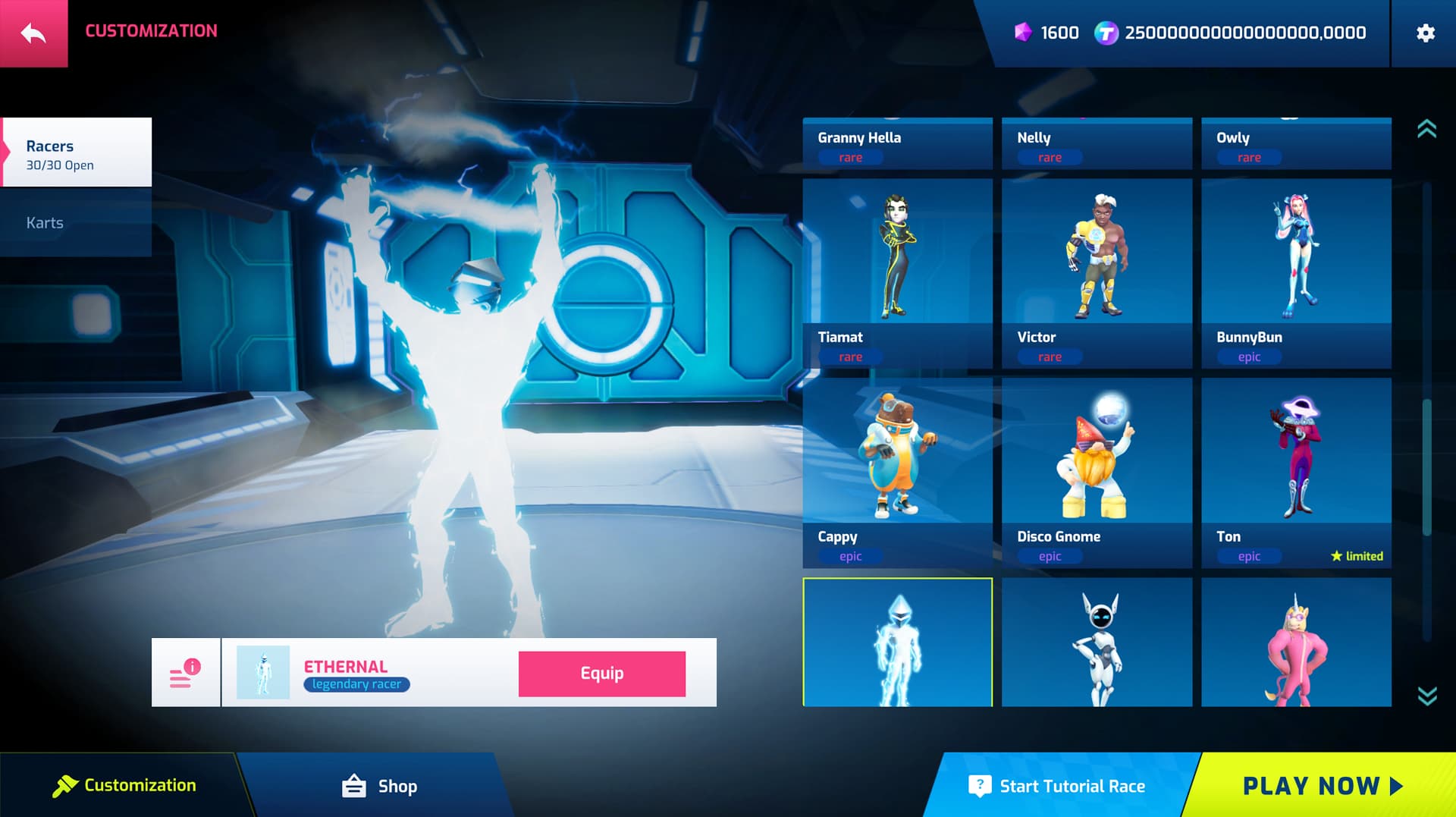 Formula Funtico kart and character customization