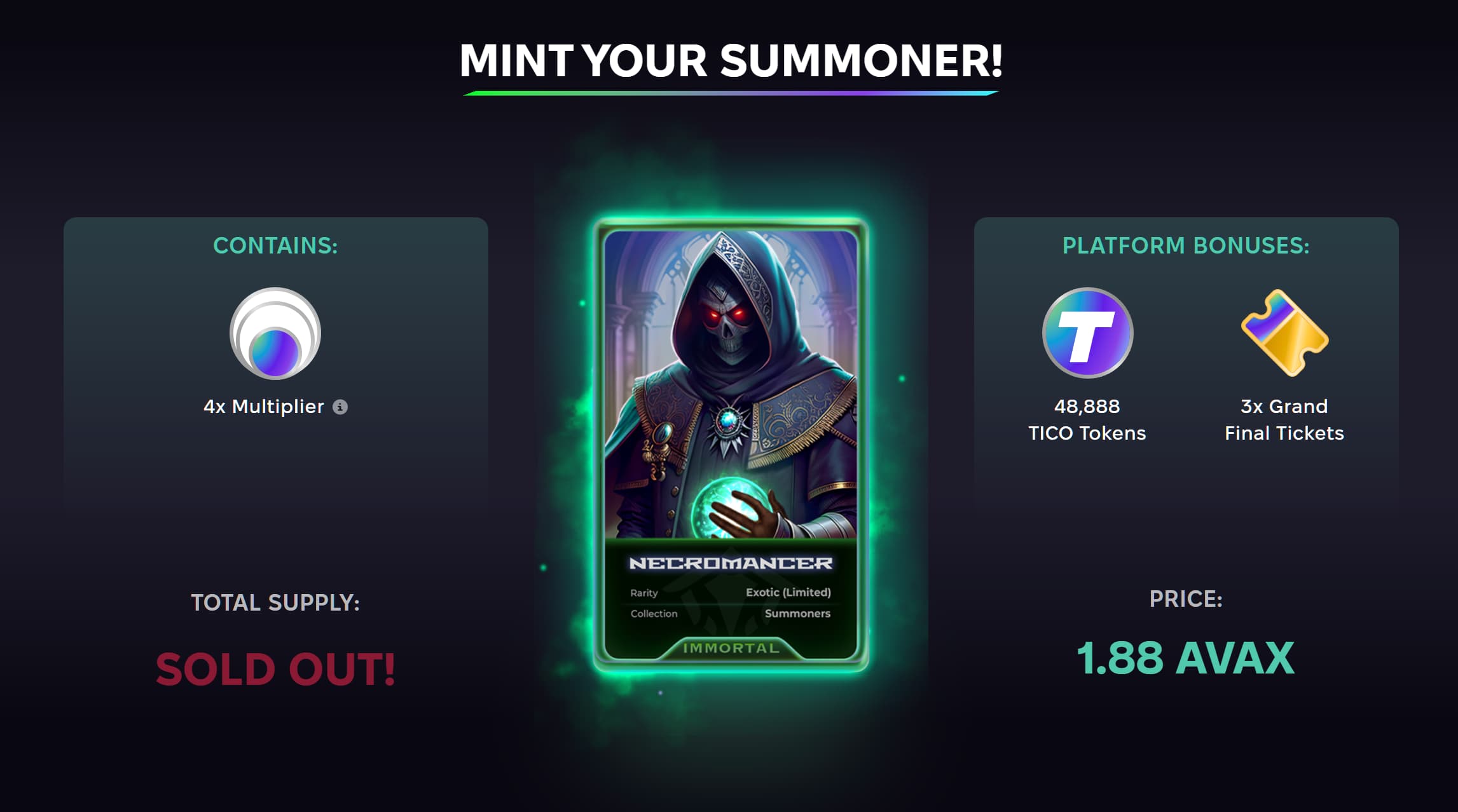 The Necromancer NFT from the Summoners Collection